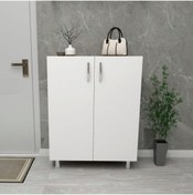 Resim DEKOROSSO Just Çok Amaçlı Dolap Ayakkabılık Ceviz-beyaz 