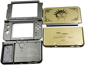 Resim New3DSXL Ekstra Muhafaza Kabukları Altın Renk Değiştirme, Nintendo New3DS Yeni 3DS XL LL New3DSLL ile Uyumlu, Kişiselleştirilmiş Kendin Yap ZELD Sürümü Dış Kılıf Kapak Plakaları 5 PARÇA Set 