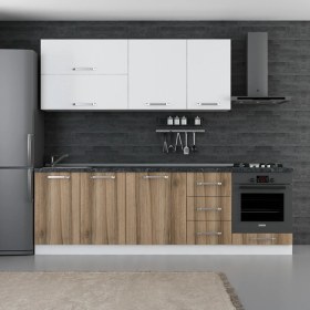 Resim Minar 255 cm Mutfak Dolabı Beyaz Dore 255-D6 