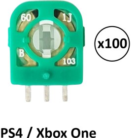 Resim 100 Adet 10K Ps4 Xbox One Analog Mikro Direnç Potans Yeşil 