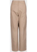 Resim Valmenti Kadın Bej Hakiki Deri Pantolon 846 V1024 Byn Dr Pantalon Y23 Ten Rengi 