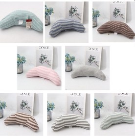 Resim Sones 2 Adet Çocuk Boyun Kafalık Rahat Omuz Kapak Araba Boyun Koruma Yastık Kahve Şeridi 