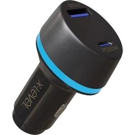 Resim XC4050 20W Qc 3.0 Pd Fast Hızlı Usb-C / Type-C Usb-A Çif Çıkışlı Araç Içi Çakmaklık Şarj Aleti 