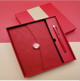 Resim Larimar Promosyon Defter Kalem Seti Kırmızı Renk - 9052395039715lmr 