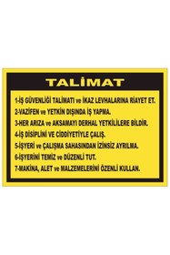 Resim FOREX Iş Güvenliği Talimatı Ikaz Levhalarına Riayet Et 