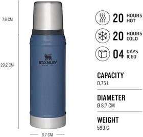 Resim Stanley Classic Legendary Vakumlu Çelik Termos, 0.75 L 