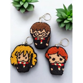 Resim Colore Harry Potter Karakterleri Çanta Süsü Anahtarlık/punch Anahtarlık El Işi 