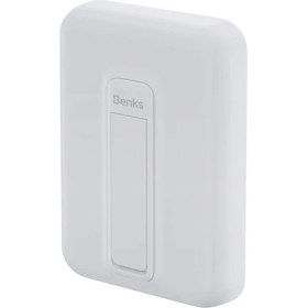 Resim Benks Magsafe Powerbank Benks MP09 Magnetik Standlı Ince Tasarımlı Powerbank 6000MAH 5W Beyaz 