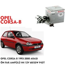 Resim OPEL CORSA B 1993-2000 ARASI ÖN FAR AMPÜLÜ H4 12V 60/55W P43T 