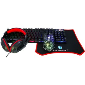 Resim Konfulon GY102 Türkçe Q RGB Işıklı Gaming Klavye Mouse MousePad Oyuncu Kulaklığı 4in1 Set Konfulon GY102 Türkçe Q RGB Işıklı Gaming Klavye Mouse MousePad Oyuncu Kulaklığı 4in1 Set