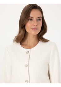 Resim Pierre Cardin Kadın Ekru Ceket 50319417-vr019 Ekru 