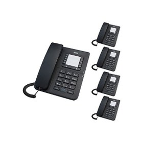 Resim Karel TM142 Siyah Masaüstü Telefon 5 Adet 