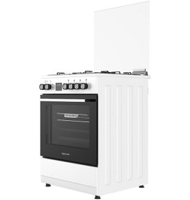 Resim Tecna TF 723WBR 60 L Turbo Fanlı 3 Gözü Gaz +1 Gözü Wok Ocaklı Tam Boy Solo Fırın 