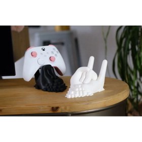 Resim hoonistyle Dekoratif Konsol Standı 2 Adet Kol Tutucu Xbox/ps4/ps5 Uyumlu 