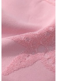 Resim Favora Trend %100 Pamuk Kabartmalı Plaj Havlusu - Pembe 