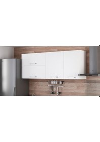 Resim Minar 195 Cm Mutfak Dolabı Beyaz 195-B2-Üst Modül Beyaz 
