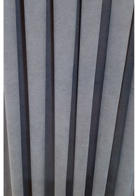 Resim Gri Fon Perde Nubuk Kumaş Gri 