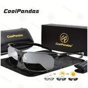 Resim Fastbuy Wangxi Coolpandas Alüminyum Çerçevesiz Polarize Bukalemun Gözlük Erkekler Gündüz Gece Sürüş Altın Acbs8177 Model Altın 