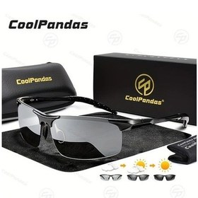 Resim Fastbuy Wangxi Coolpandas Alüminyum Çerçevesiz Polarize Bukalemun Gözlük Erkekler Gündüz Gece Sürüş Altın Acbs8177 Model Altın 