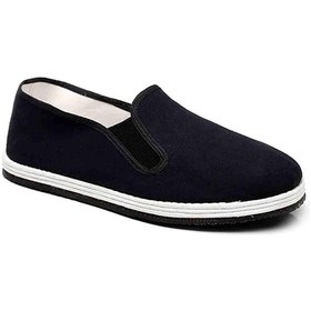 Resim Unisex Düz Eski Pekin Kumaş Kung Fu Ayakkabıstil 880tire Bottom43 Siyah 