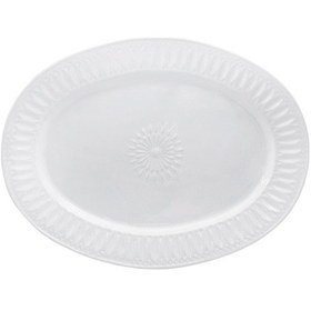 Resim The Mia Grande Servis Tabağı Beyaz 41x31 Cm 