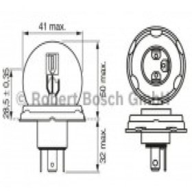 Resim Bosch Ampül Pure Light [12v] R2 45/40w P45t [10 Adet] 