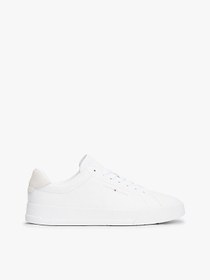 Resim Tommy Hilfiger TH COURT LTH DETAIL ESS Erkek Beyaz Sneaker FM0FM05367YBS 