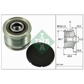 Resim Ina Alternator Kasnagı Mercedes W204 W205 C218 W212 W222 X204 W166 C292 W639 W447 B906 A6461550115 