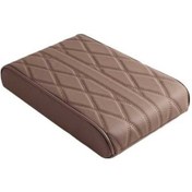 Resim Novahub Kahverengi Hafızalı Köpük Deri Kol Dayama Kılıfı - Araba Orta Konsol Koruyucu Aksesuar, Suv Ve Tüm Araçlar İçin 