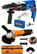 Resim DOZZER Germany 2,30Mm 9200 Watt Çift Çekiç Kırıcı Delici Hilti + 115-125 Mm 500 Watt Avuç İçi Taşlama 