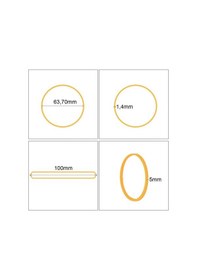 Resim Ekoset 100x5 Geniş Kauçuk Paket Ambalaj Lastiği 12Kg Koli (100x5) 