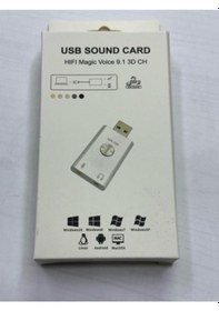 Resim Magic Voice 9.1 3d Ch Ses Kartı Usb Ses Kartı 3d Ses Kartı 9.1 Kanal Usb Ses Kartı 