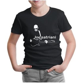 Resim Lord T-Shirt LordT-Shirt Joe Satriani - Gitar Siyah Çocuk Tshirt 