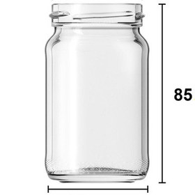 Resim 105 Ml Metal Siyah Kapaklı 105 Cc Cam Konserve Kavanoz 1 Adet 