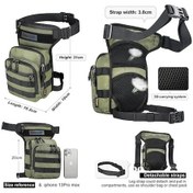 Resim Novahub Mt102 Motosiklet Bacak Çantası - Ekstra Kapasiteli Yeşil Yeşil 