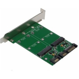 Resim Pci Msata Kart 2 Port Msata Kart Dual M-sata Pci Kart 2 Port Msata Kart 