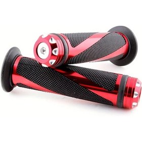 Resim Hightower Kırmızı 7/8'' 22mm Kaymaz Motosiklet Gidon Tutamacı Honda Yamaha Suzuki Kawasaki 