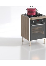 Resim Kenzlife Ankastre Modülü Kabini Lev Yaşin Crd 89-81 60 56 Fırın Ocak Dolabı Ayarlı Ayaklı 