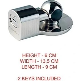 Resim Karokstore 377EURDAT Römork Kilidi [üniversal Römork Kilidi] [hava Koşullarına Dayanıklı] - Römorklar, Karavanlar Için Hırsızlığa Karşı Koruma 