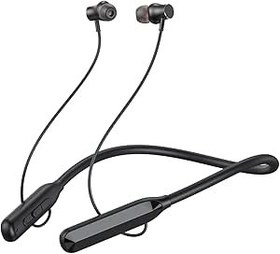 Resim XO Boyun Bantlı Kablosuz Kulaklık BS30 400mAh Batarya ile 50 Saat Müzik, IPX5 Su Geçirmezlik ve Bluetooth 5.3 Teknolojisi, Siyah 
