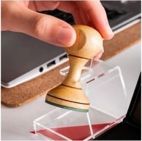 Resim Esmo Home Inspire Ahşap Kaşe Seti - Ilham Mesajlı Kitap Mührü Kaşesi 
