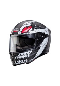 Resim Caberg Avalon X Punk Full Face Güneş Vizörlü Motosiklet Kaskı Beyaz Siyah 