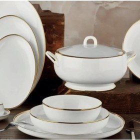 Resim Aryıldız Ar60026 Bone Porselen Topkapı 60 Parça Yemek Takımı 