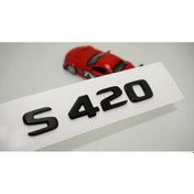 Resim S 420 Bagaj Parlak Siyah ABS 3M 3D Yazı Logo 