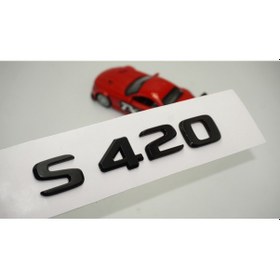 Resim S 420 Bagaj Parlak Siyah ABS 3M 3D Yazı Logo 