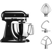 Resim KitchenAid Artisan 5KSM125EOB Onyx Black 4.8 Litre Stand Mikser 