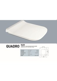 Resim Nkp Duroplast Qaudro 0420 Yavaş Kapanan Klozet Kapak 