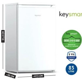 Resim keysmart 85Litre MİNİ BUZDOLABI KEY 9010 S 