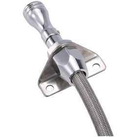 Resim İletim Dip Çubuğu Paslanmaz Çelik Braided Yangın Duvarı Esnek Dip Çubuğu Th350 Th-400 700r4 Trans Sbc Bbc Trans Chevy Gm İçin 