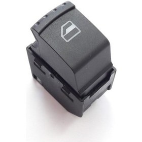 Resim Skoda Fabia MK1 2000-2008 Sağ Ön Kapı Cam Düğmesi Yeşil 6Y0959855 